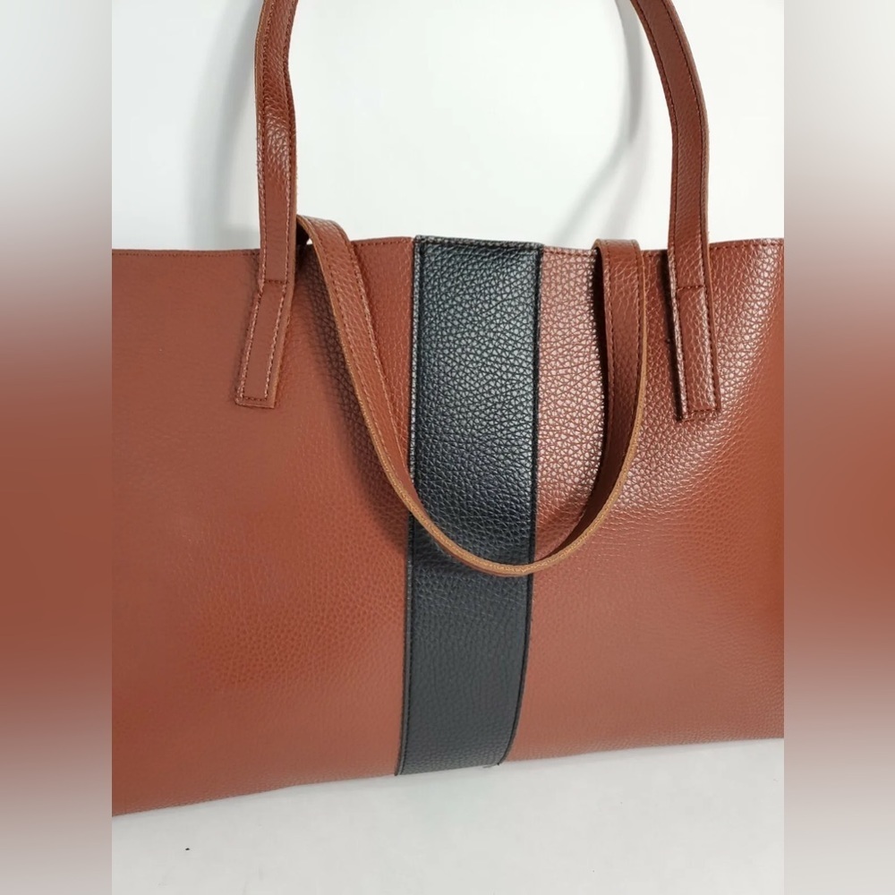 Vince camuto womans faux leather Brown Large Tote Bag
